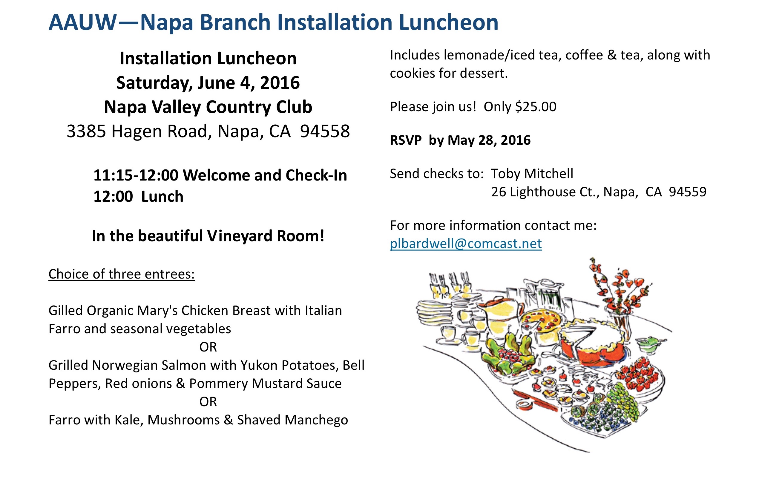 Napa branch installation luncheon
