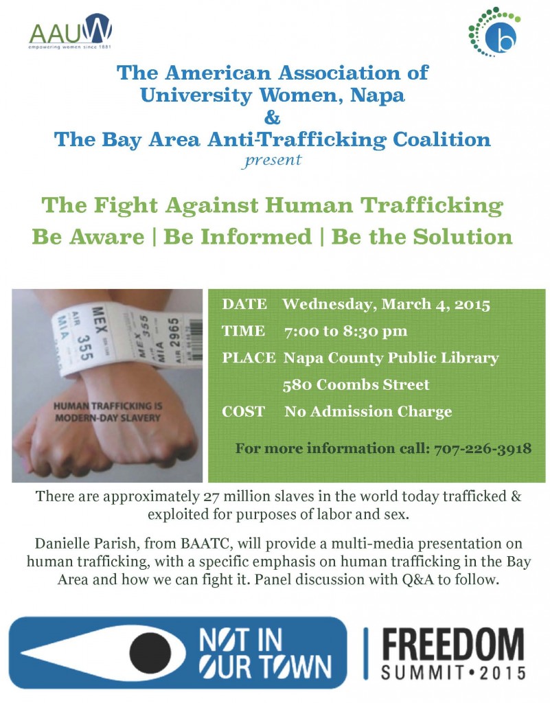 AAUW Trafficking Flyer Danielle